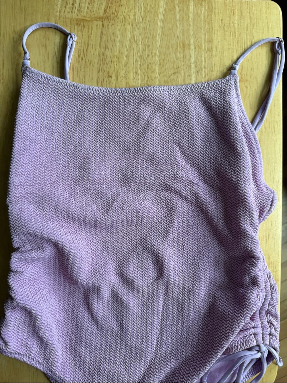 Women’s‎ Seafolly Australia Lilac Textured One-Piece Swimsuit size 6 USA